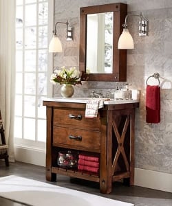 Rustic Medicine Cabinet - Weathered Industrial Style