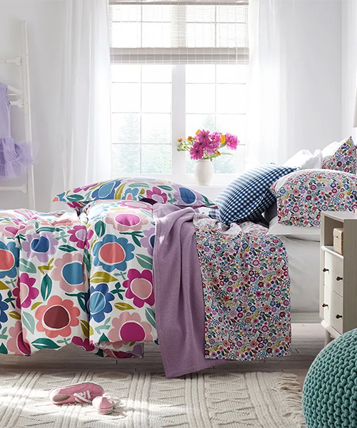 Girls Floral Duvet Cover