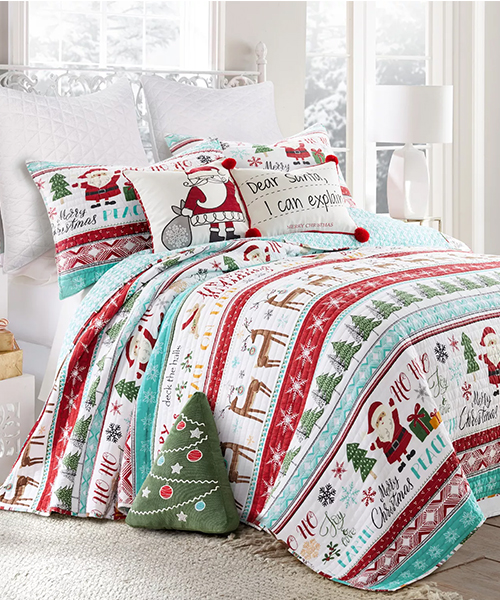 Christmas Bedding Sets With Holiday Sheets Quilts Duvets