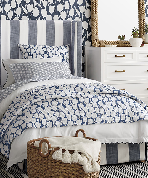Scallop Embroidered Duvet Cover