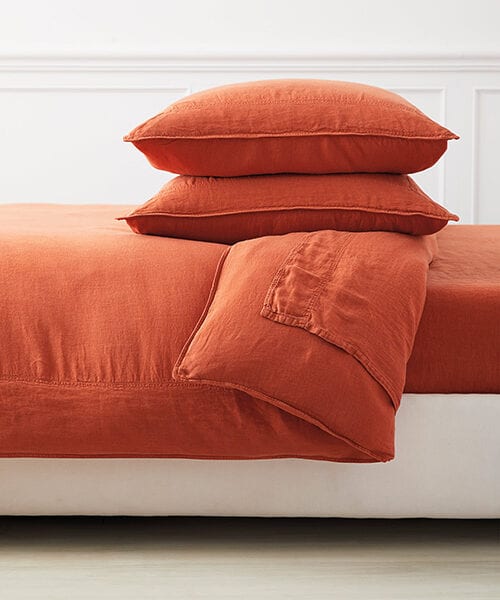 Orange Duvet Cover | Terracotta Colored Bedding