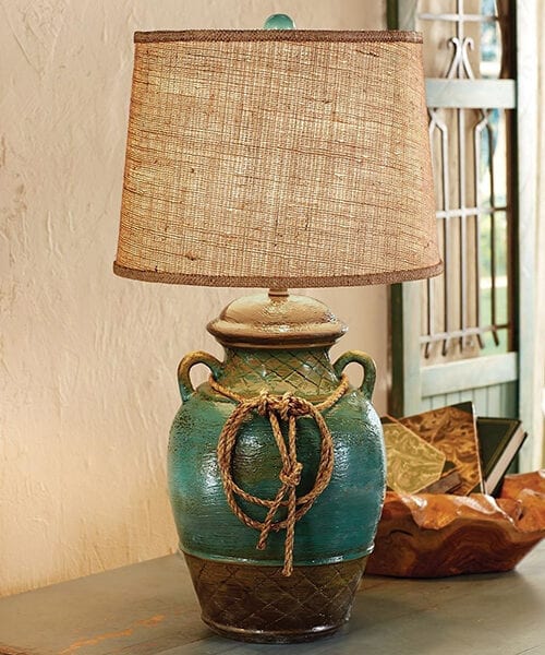 Turquoise Southwestern Lamp