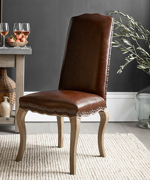 Calais Leather Lodge Dining Chair