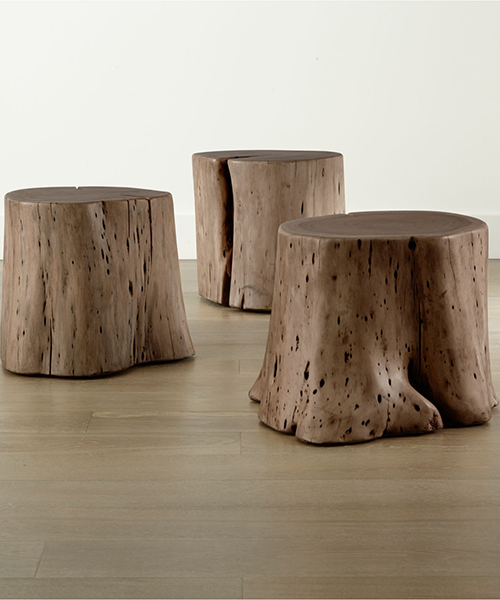 Rustic Wood Stump Table
