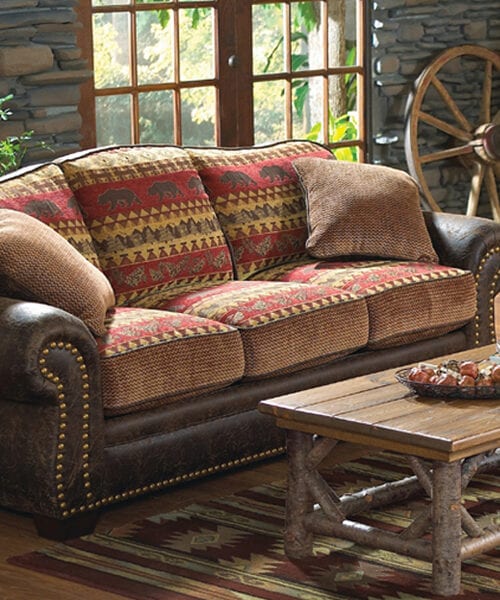 Bear Creek Rustic Sofa