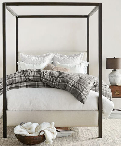 Farmhouse Metal Canopy Bed | Farmhouse Canopy Beds