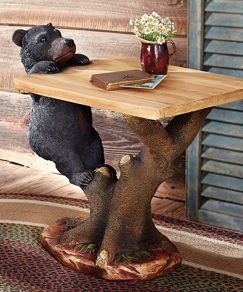Black Bear Accent Table