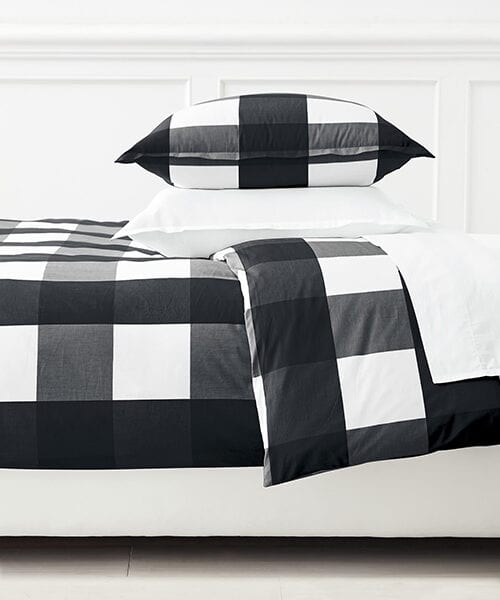 Black and White Gingham Bedding | Black and White Bedding