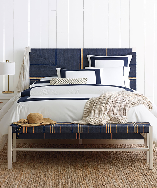Navy Tailored Duvet Cover | Classic Tailored Bedding