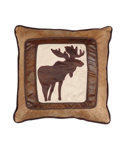 Chocolate Brown Moose Pillow