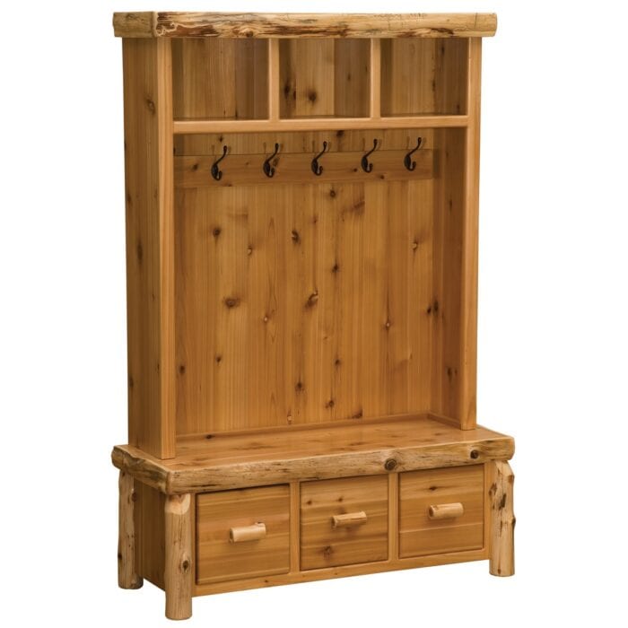 Cedar Log Entry Furniture