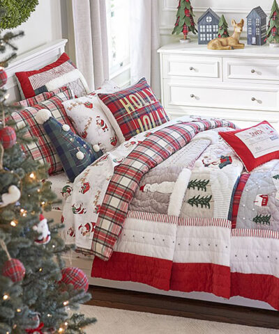 Kids Merry Christmas Quilt | Kids Christmas Bedding Collection