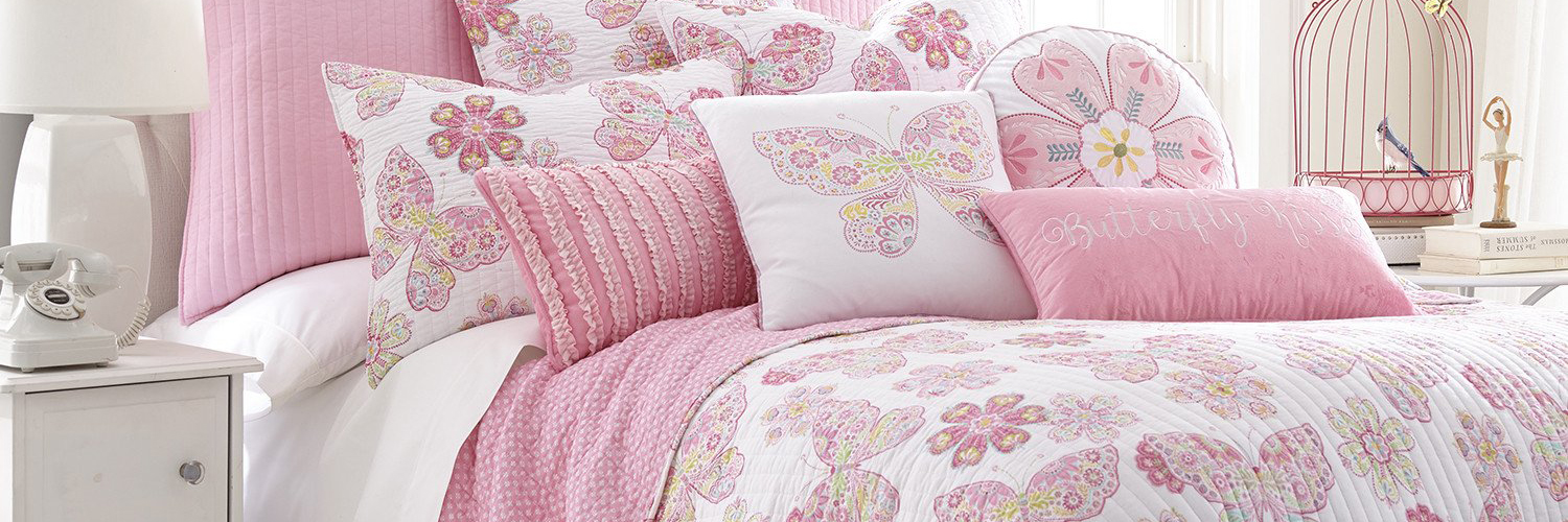 Caira Butterfly Floral Ultra Soft Quilt Set – Elise and James Home