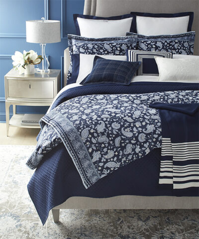 Ralph Lauren Delphine Bedding in Shades of Blue