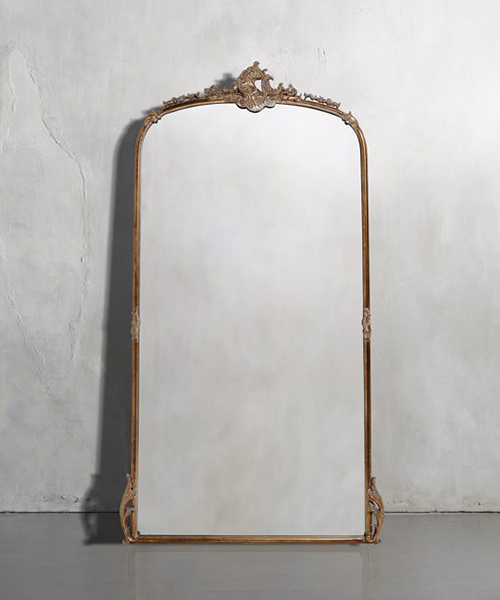 Amelie Gold Floor Mirror