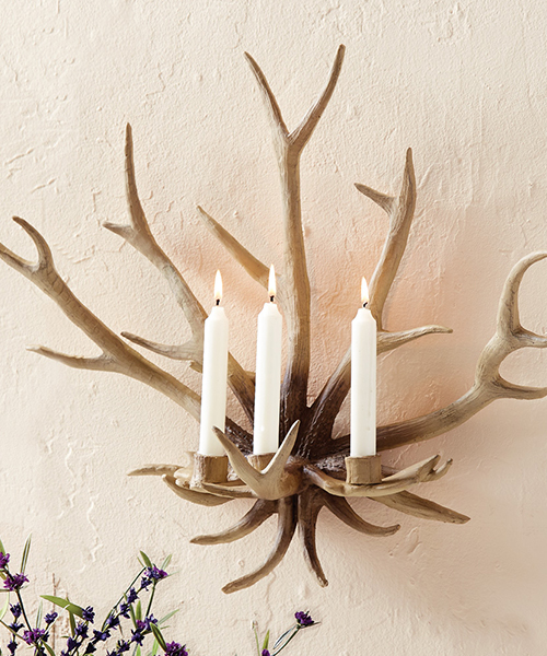 Antler Wall Candle Sconce