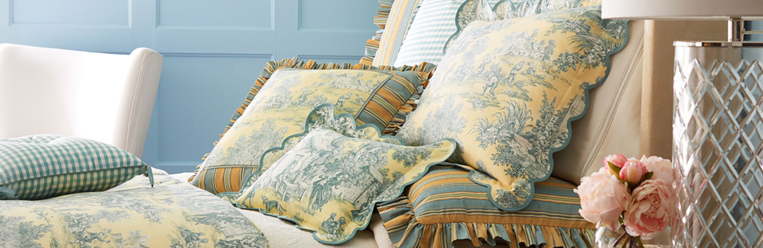 french toile duvet cover