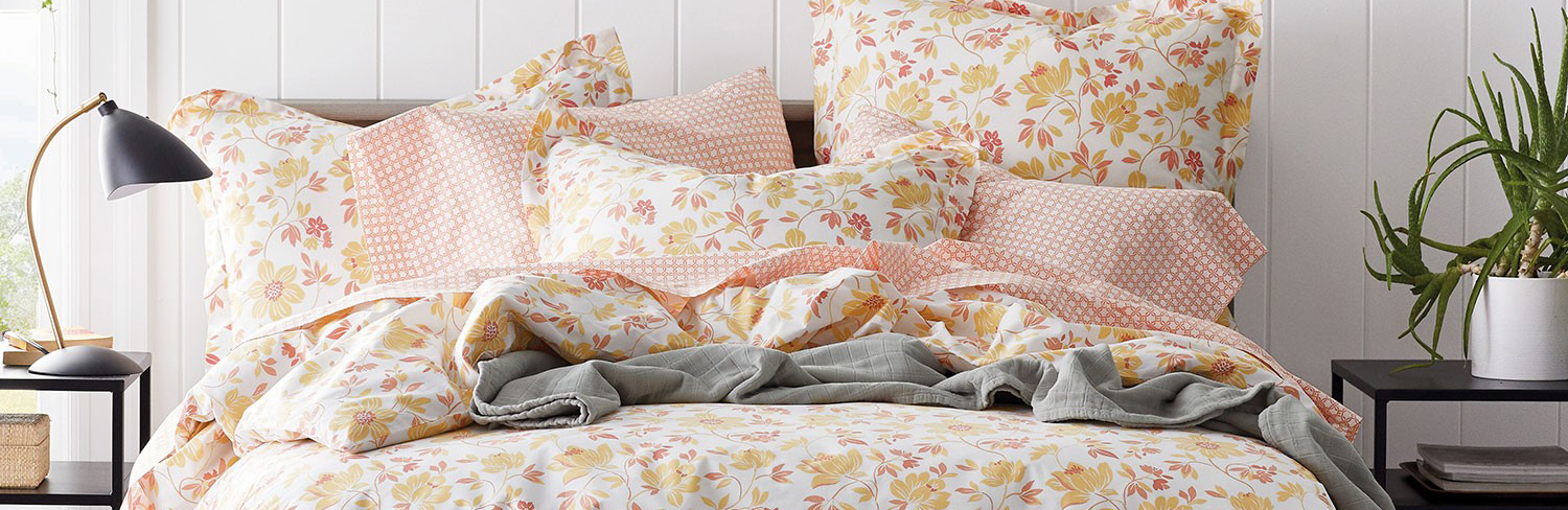 Floral Bedding Set / Yellow, Best Stylish Bedding