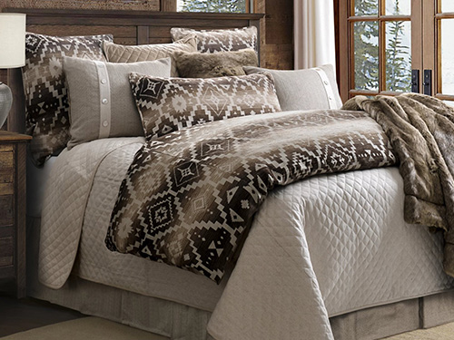 Rustic on sale bedding king