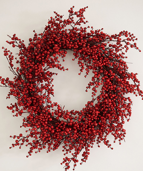Red Berry Rustic Christmas Wreath