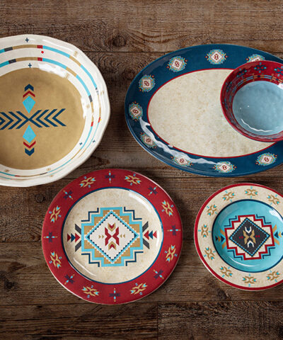 Southwestern Dinnerware Set Southwest Table Plates   Spirit Valley Southwestern Dinnerware Set 400x480 