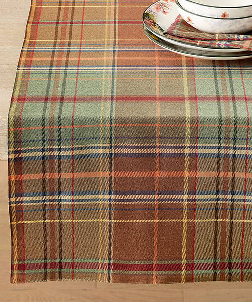 Autumn Lodge Plaid Table Runner